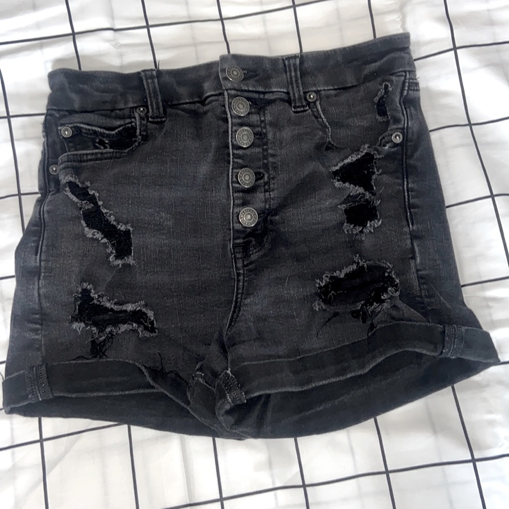 American Eagle Black Jean Shorts